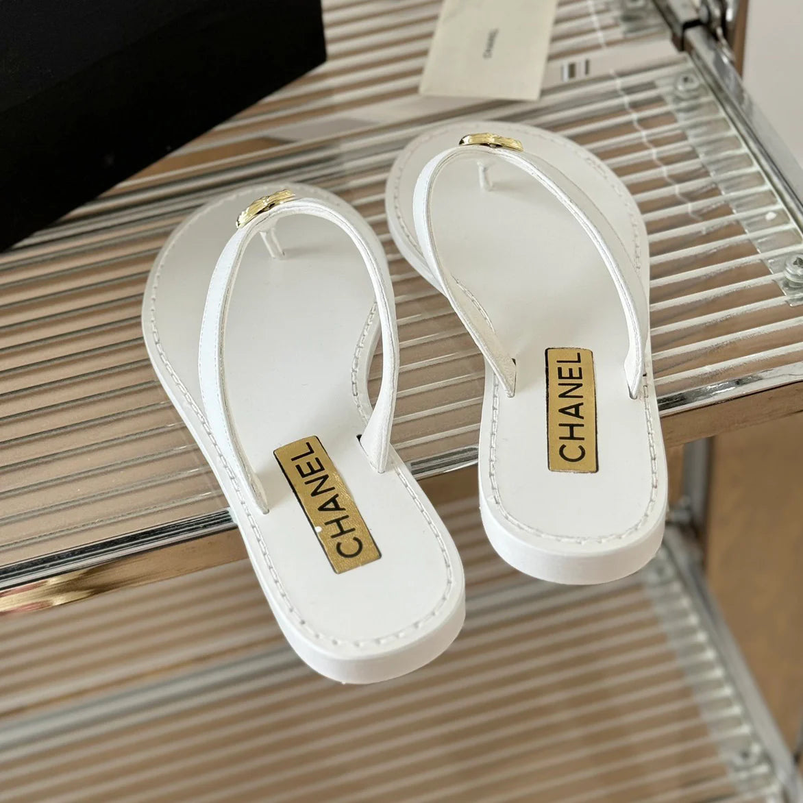 New clip-on bow slippers 1025031217