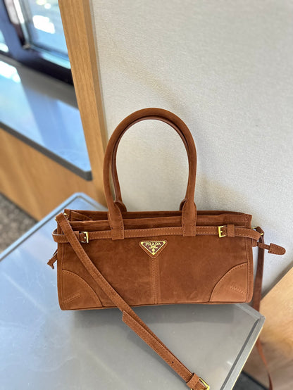 Prd waxed leather crossbody bag 0724082904