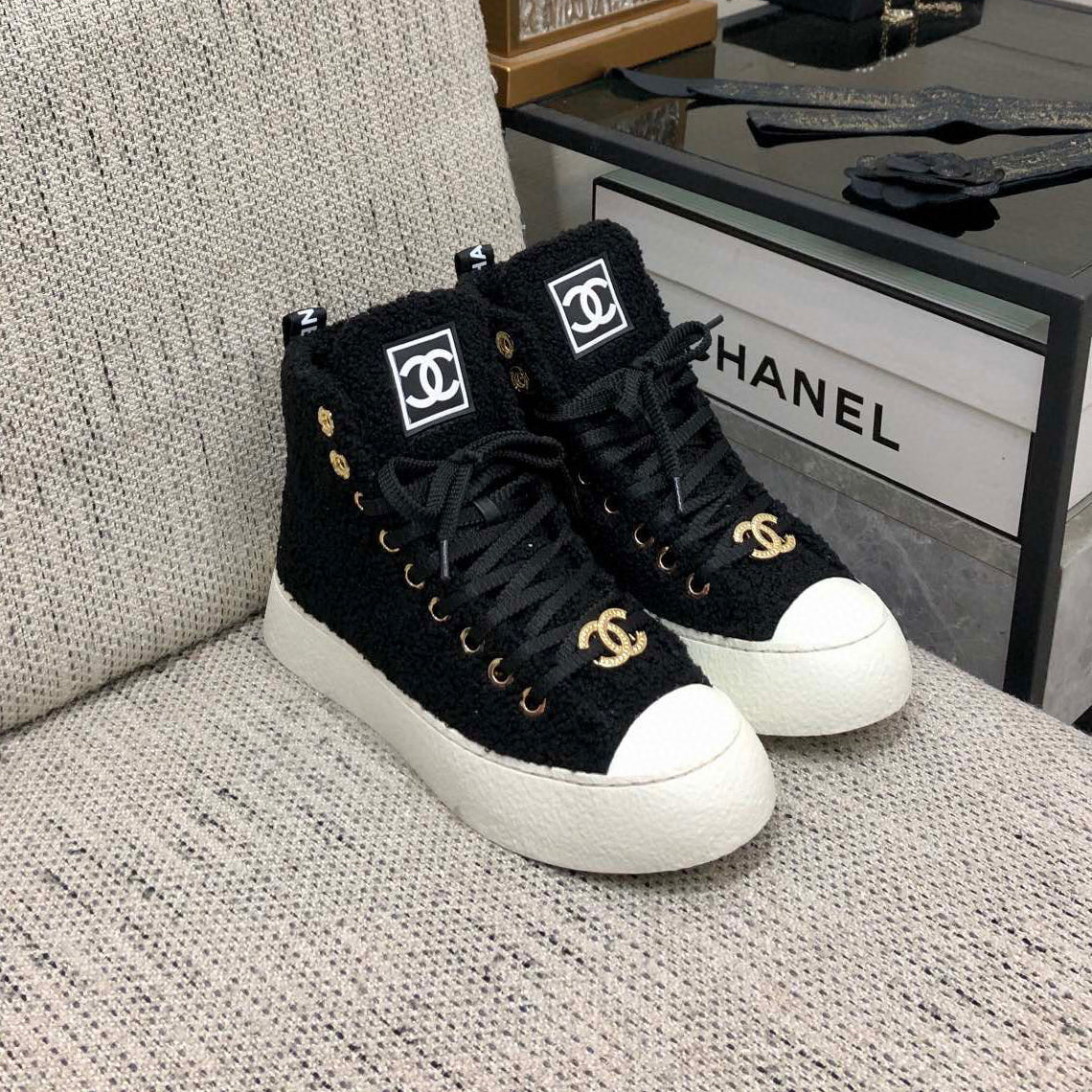 New high top fur casual shoes 1024101512