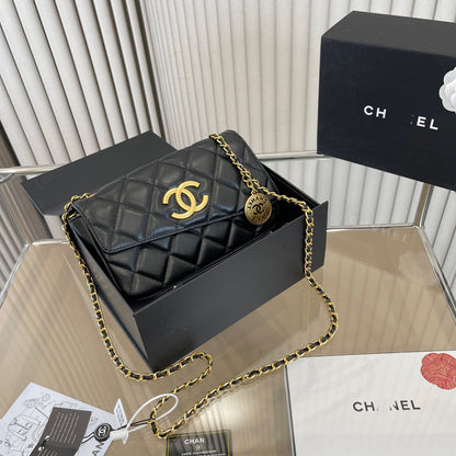 Black Exquisite Luxury Chain Bag WLFBG23021714