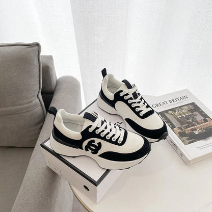 New Sneakers Leather Platform Casual Shoes 1024031409