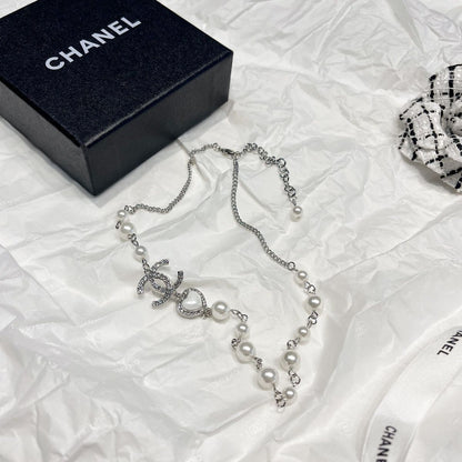 Premium Double C Letter Necklace 0823112207