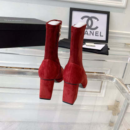CNL Fashion Cashmere High Heel Boots 0724102316