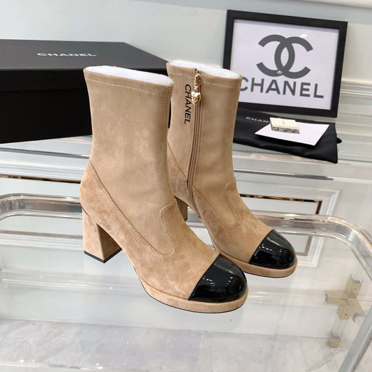 CNL Fashion Cashmere High Heel Boots 0724102316