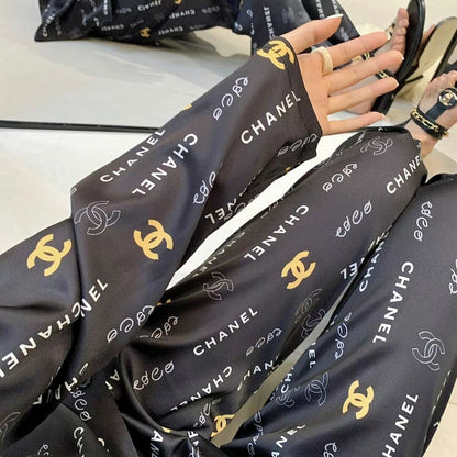 Premium Satin Print Shirt Trousers Suit 1024050910