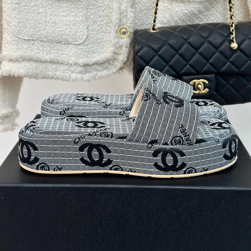 New arrival old flower thick-soled slippers 1024071710