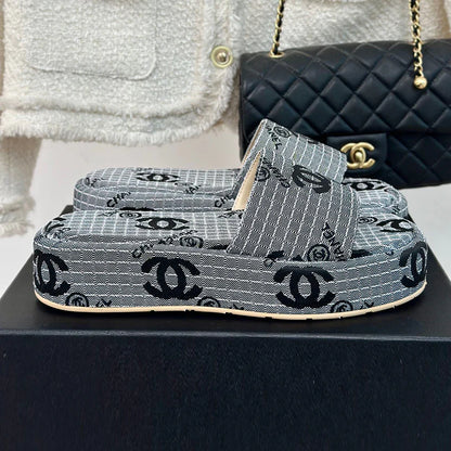 New arrival old flower thick-soled slippers 1024071710