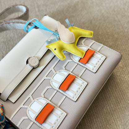 H classic pure leather handbag XC24100905