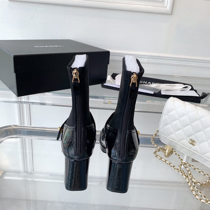 CNL Fashionable Leather and Suede Boots 0724102318