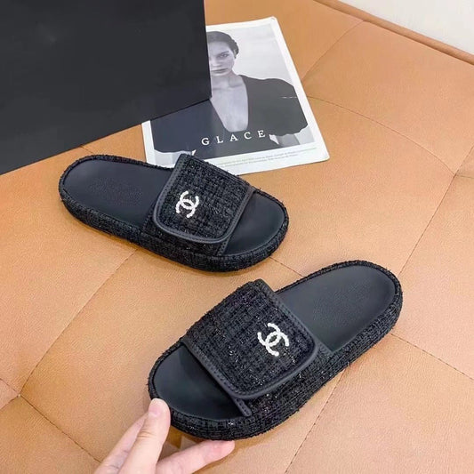 Fashionable French Velcro flip flop PD10053103