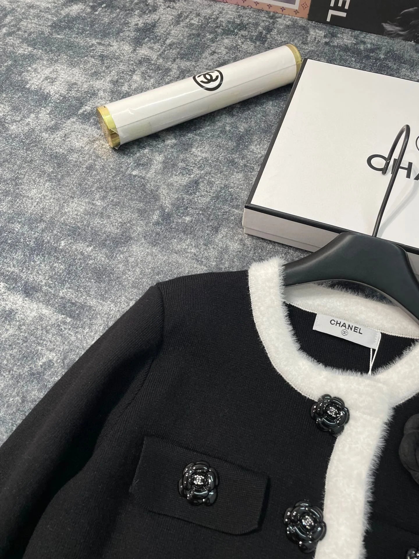 CHA Fashion Camellia Knitted Sweater Cardigan Jacket 0724012306