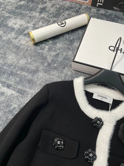 CHA Fashion Camellia Knitted Sweater Cardigan Jacket 0724012306