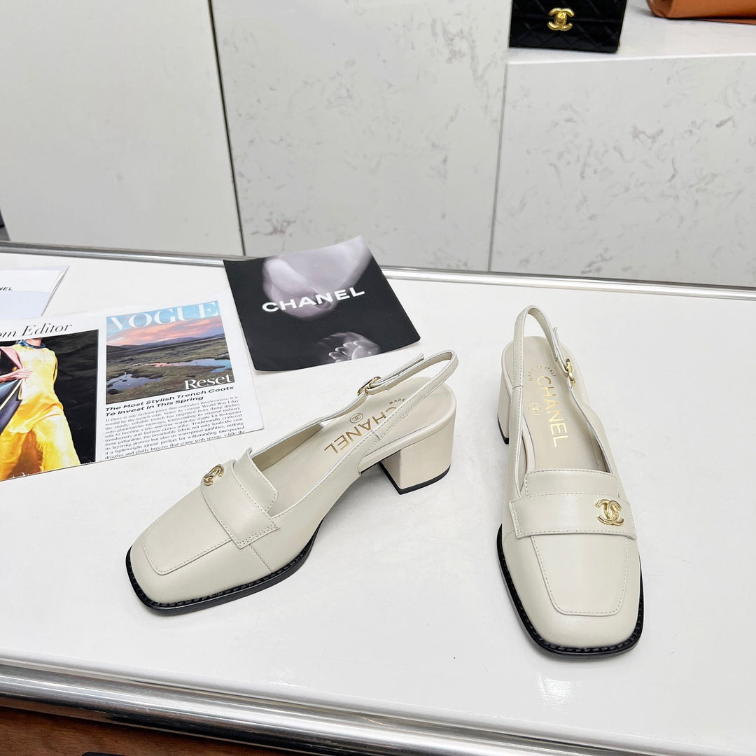 Chane1 top fashion classic flat toe thick heels 0724030818