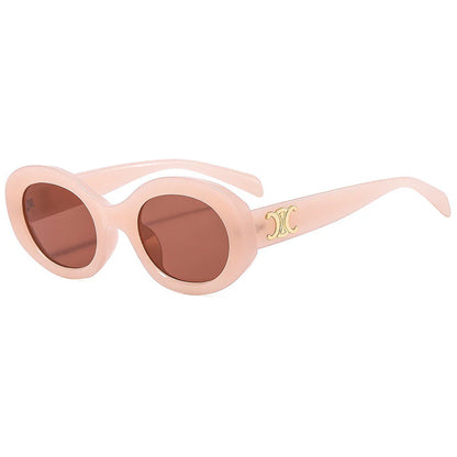 Trendy Oval Sunglasses Retro Sunglasses 1024041613