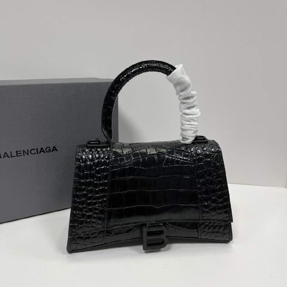 New leather advanced crocodile pattern hourglass bag 1023122827