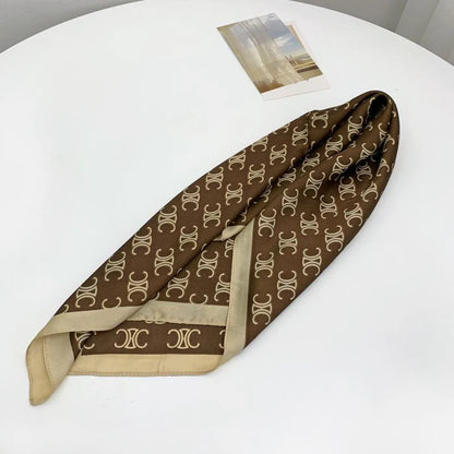 New French Retro Presbyterian Satin Scarf 1024051517