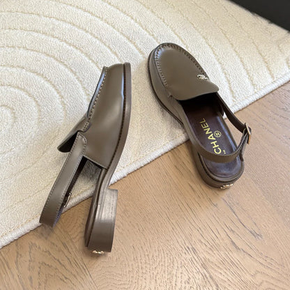 25c new 3cm heel buckle back strap sandals 1025032819