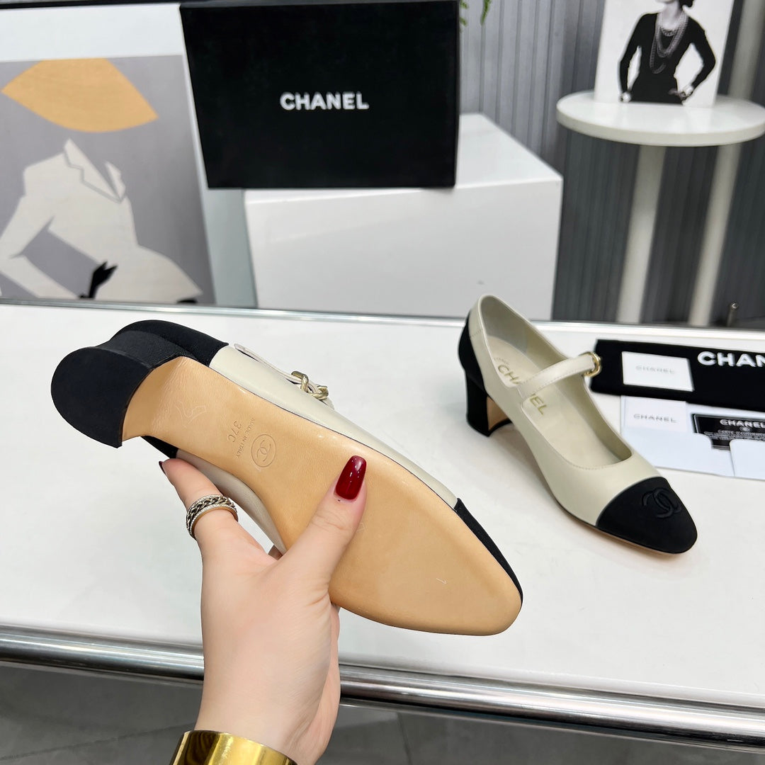 Chane1 top fashion classic color block high heels 0724030816