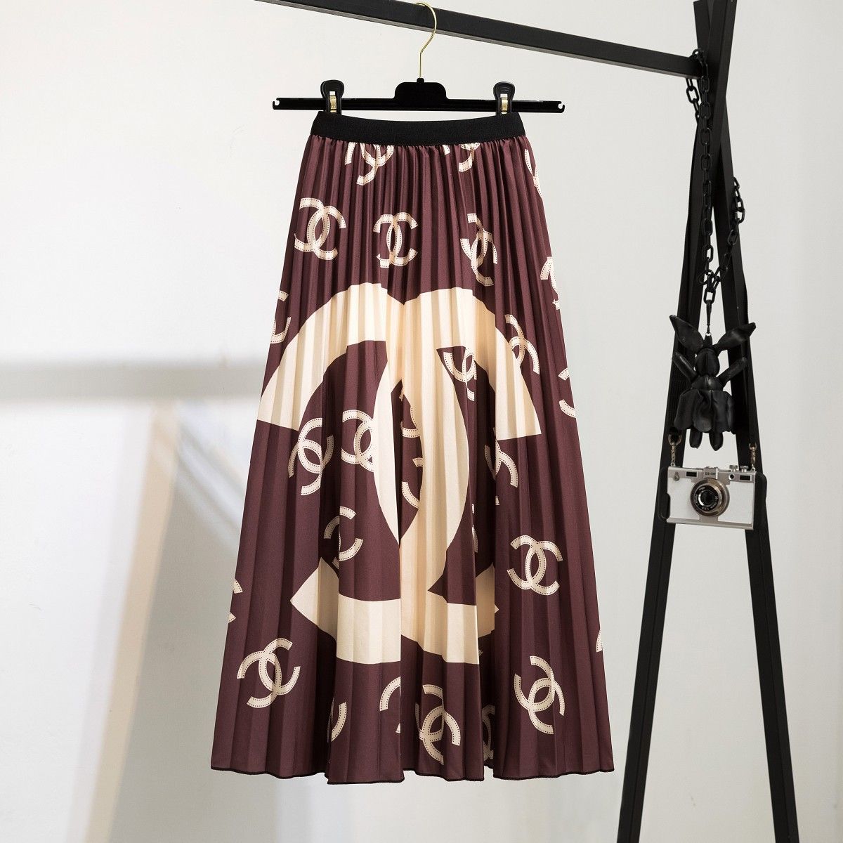 Fashion printed large swing skirt PD10061615
