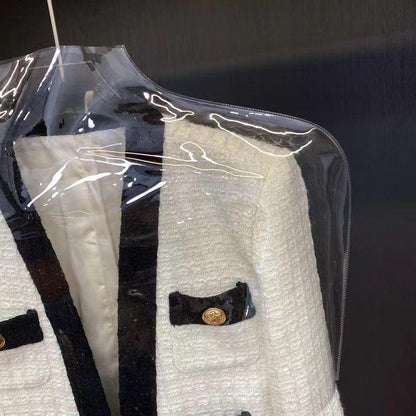 Color Block Tweed Short Coat 0823112209