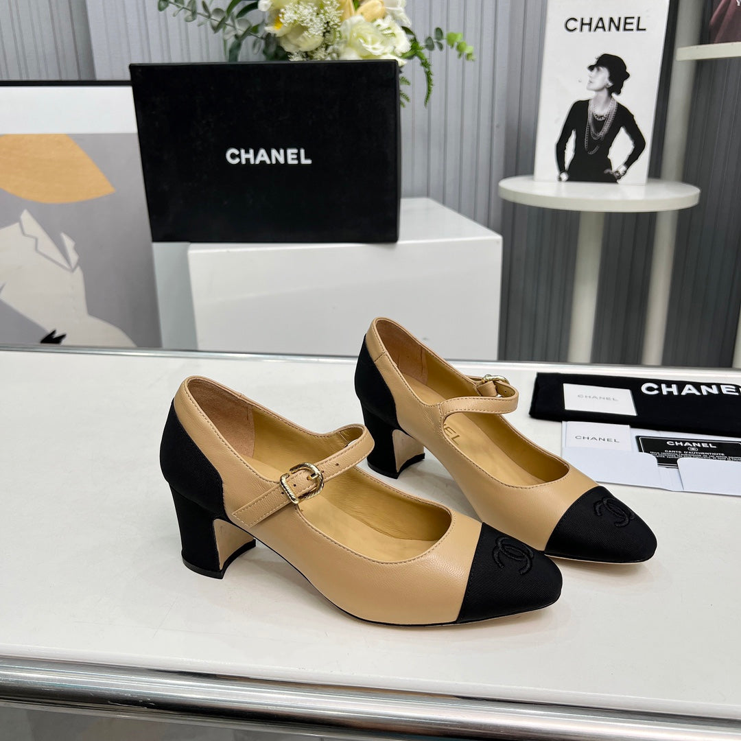 Chane1 top fashion classic color block high heels 0724030816