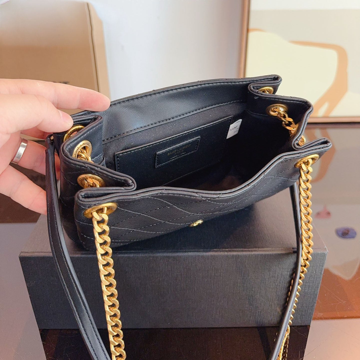 YSL nolita Sheepskin material shoulder bag XC24092424