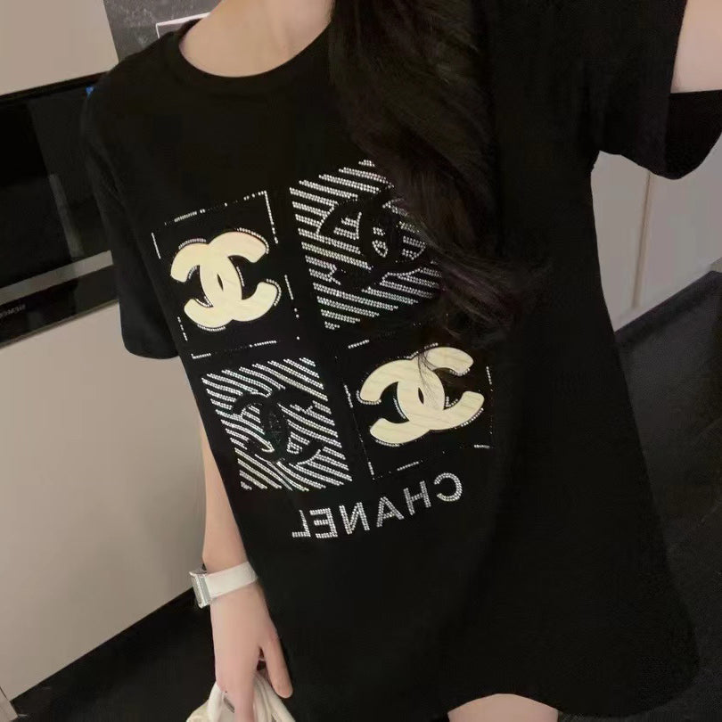 Hot diamond silicone pattern short sleeves 0724032703