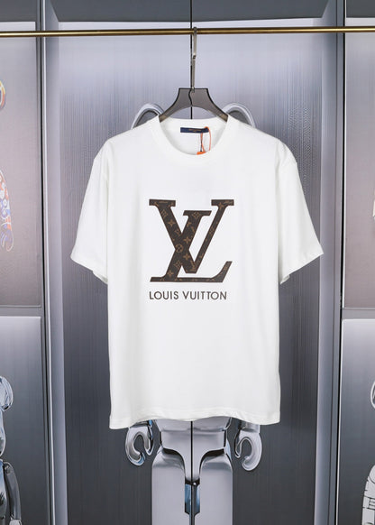 V heavy double yarn 280g printed short sleeves 0724031306