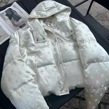 Short hooded down jacket 1024102902