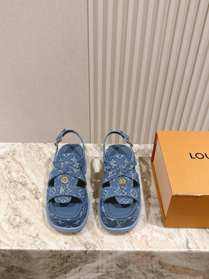 Lvv fashion thick-soled sandals 0725042802