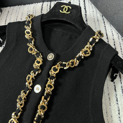 CNL chain knitted vest 0724080604