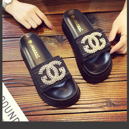 New Thick Bottom Fashion Muffin Sandals And Slippers 1024052112