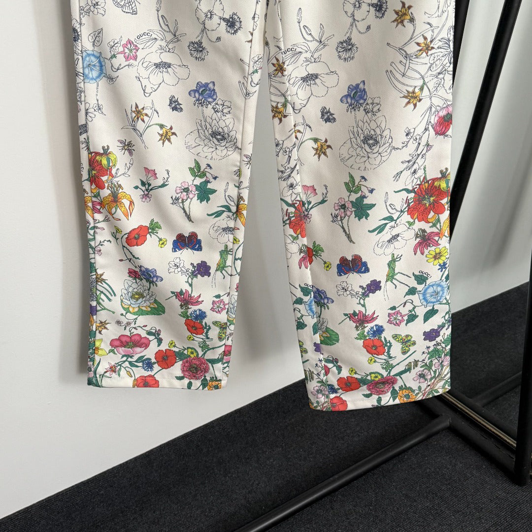 New Printed Straight-Leg Denim Pants 1025092312