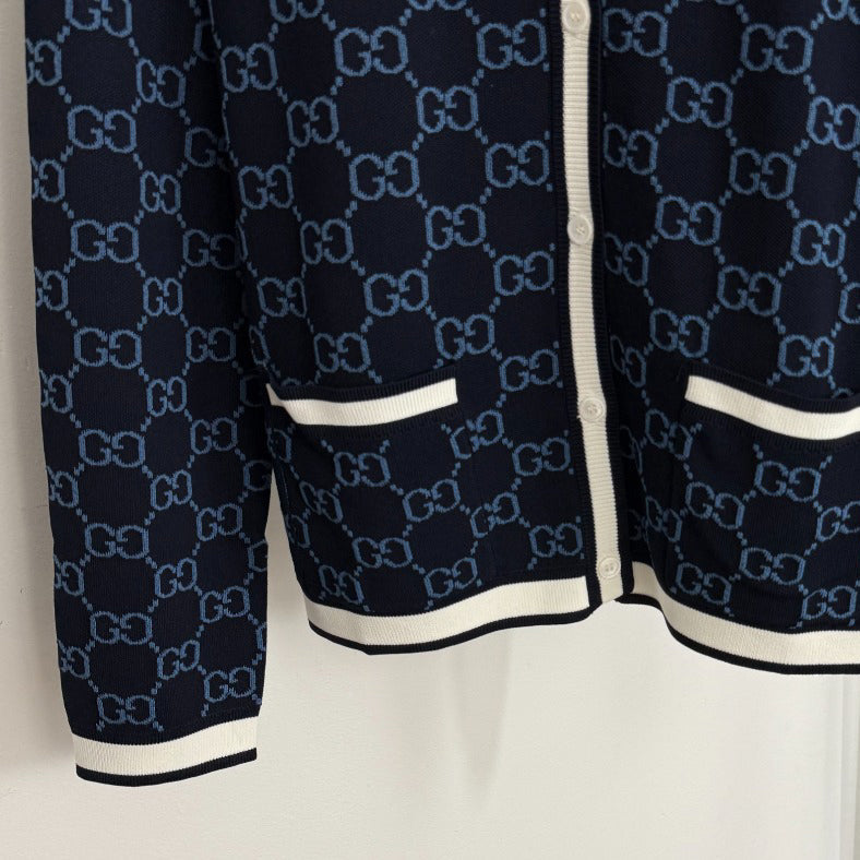 Color-blocked floral print crew neck knit sweater 1025092325