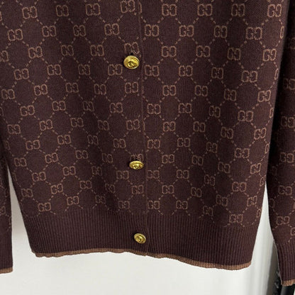 Color-blocked floral print crew neck knit sweater 1025092324