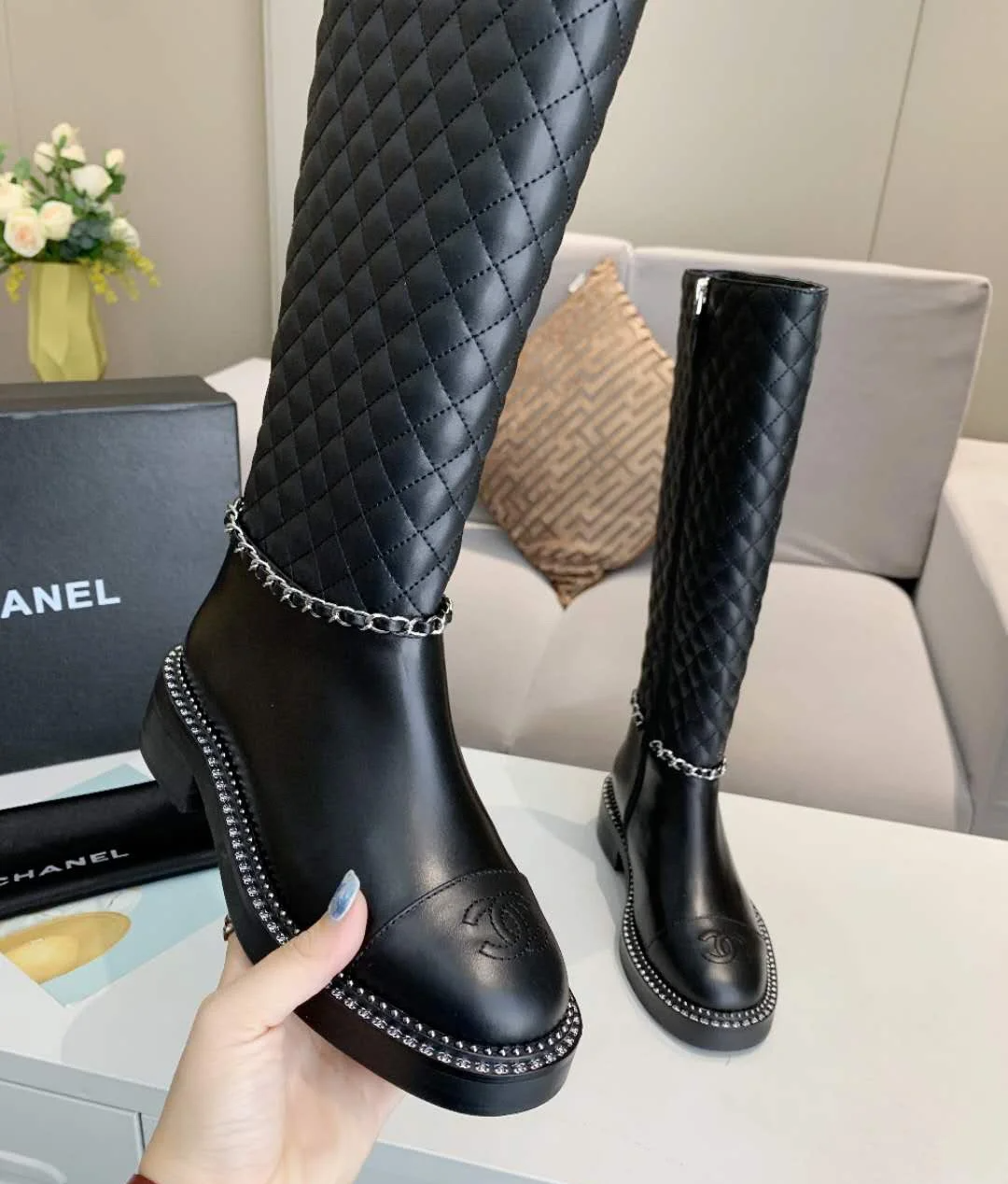 CH New style genuine belt chain boots PD24092320