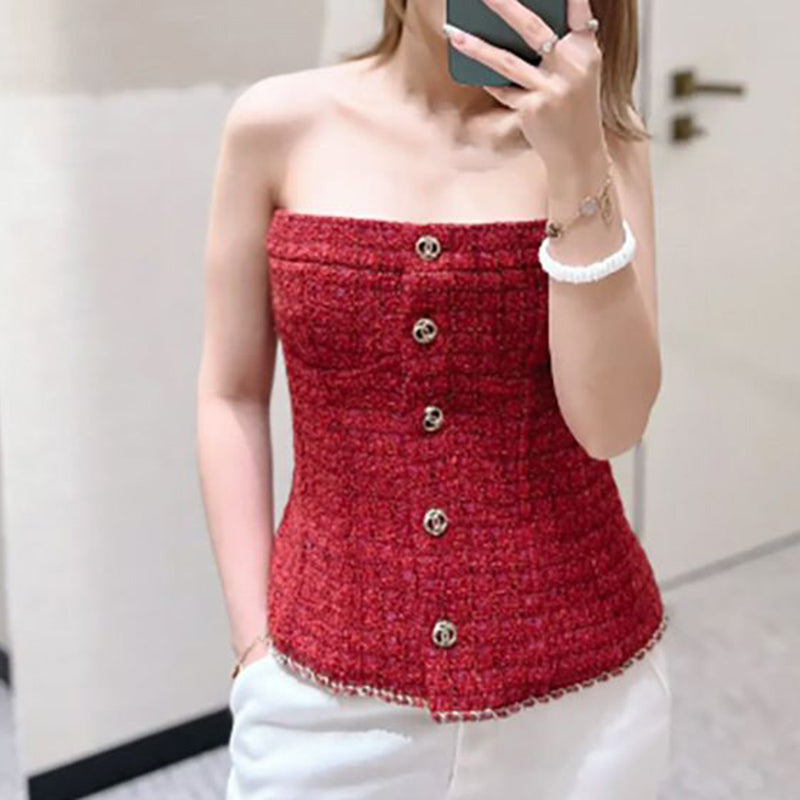 Fashion new braided tube top PD1023081112