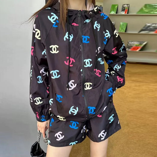 Spring And Summer New Hooded Coat Sun Protection Clothing Sports Leisure Suit 1024031201