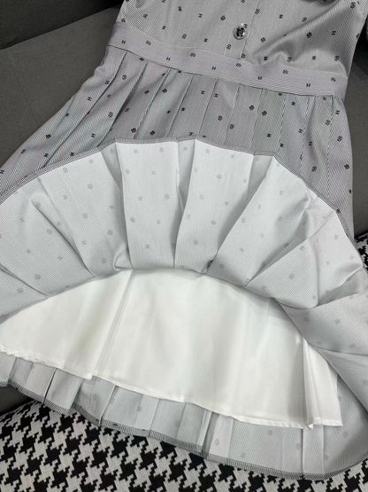 New Full Print Fashion Casual Short Sleeve Dress 1024041106