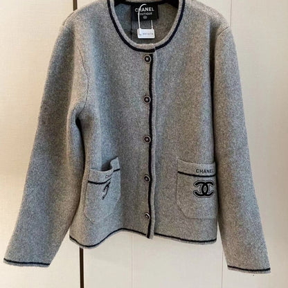 Elegant Fragrant High-end New High-end Retro French Socialite Tweed Top Embroidered JacketPD052024011012