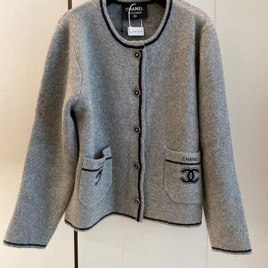 Elegant Fragrant High-end New High-end Retro French Socialite Tweed Top Embroidered JacketPD052024011012