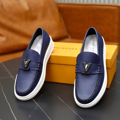 Lvv cowhide casual slip on shoes 0724091604