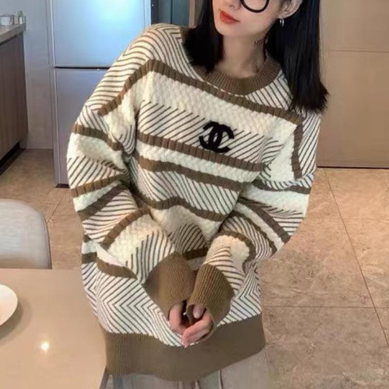 Loose pullover lazy style knitted sweater 0823120702