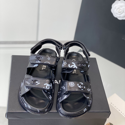 New Black Summer Sandals XC07053106