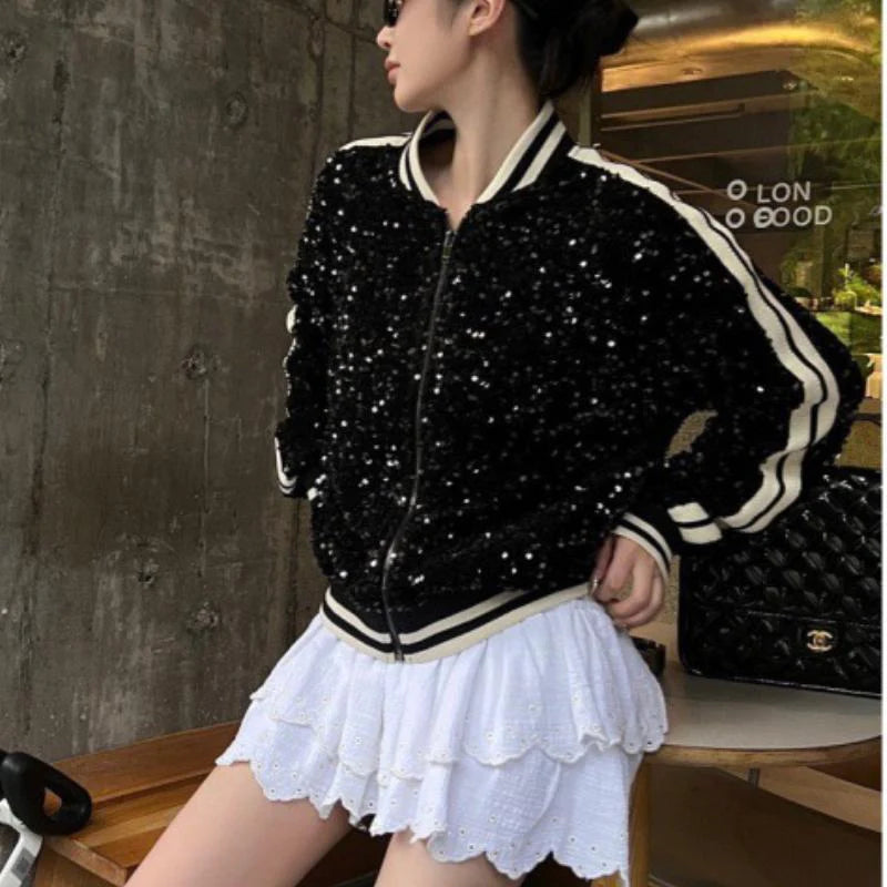 New Fashionable Patchwork Contrasting Color Baseball Uniforms 1024012505