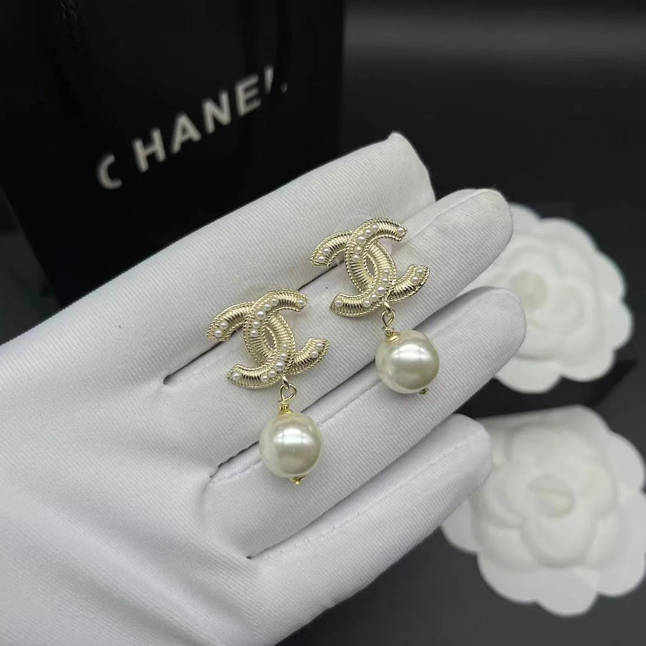 Fashionable Tassel Full Diamond Earrings 1024010313