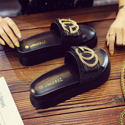 New Thick Bottom Fashion Muffin Sandals And Slippers 1024052112