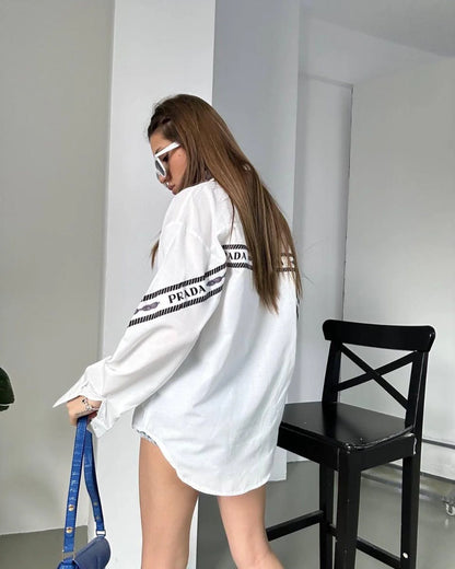 New Ladies Loose Casual Elegant Shirt 102402109