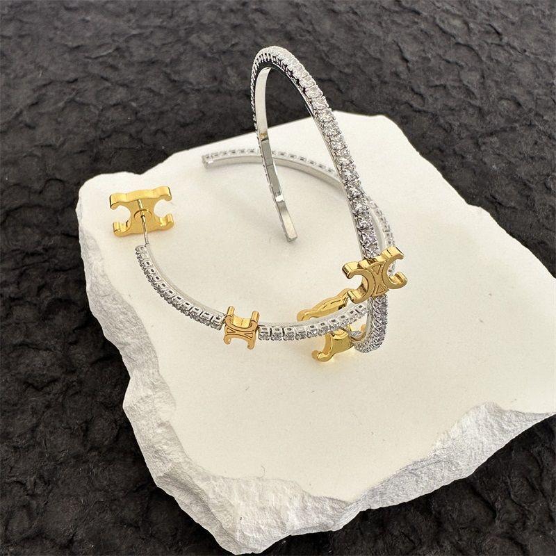 New Full Diamond Inlaid Earrings 1024050902