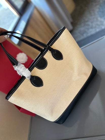 G fashion straw tote bag 0724041131